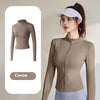 Sports Jacket Women's Long Sleeve Skinny Running Fitness Yoga Wear