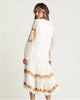 V-neck Embroidered Loose Dress Embroidered Long Skirt