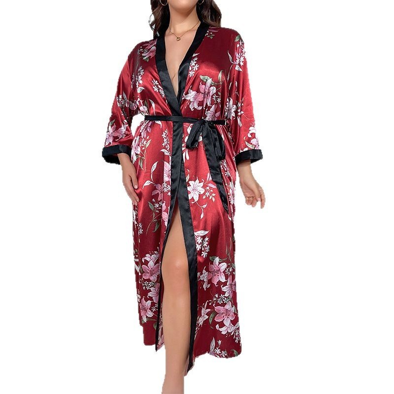 Plus Size Pajamas Women's Fashion Leisure Loose Printed Pajamas