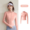 Sports Jacket Women's Long Sleeve Skinny Running Fitness Yoga Wear