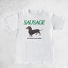 Sausage Dog Printed T-shirt Women's Fashion Short-sleeved Top