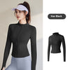 Sports Jacket Women's Long Sleeve Skinny Running Fitness Yoga Wear