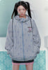 Sunscreen Clothing Summer Printed Drawstring Long Sleeved Jacket
